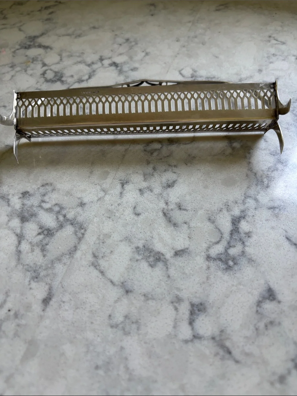 Vintage Sterling Silver Decorative Handle Tray